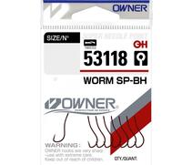 Крючок OWNER Worm SP-BH bloody red №10 8шт, Цвет: Red, Размер: №10, Количество: 8, фото 