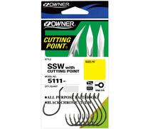 Крючок OWNER Cut SSW BC №1 9шт, Размер: №1, Количество: 9, фото 