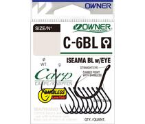 Крючок OWNER Carp Iseama BL w/eye BC №10 14шт, Размер: №10, Количество: 14, фото 