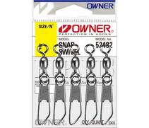 Застежка с вертлюгом OWNER Snap Swivel №18 10шт, Номер: №18, фото 