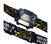 Налобный фонарь Golden Shark Hunter Plus с аккумулятором, фото 