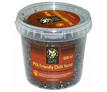 Lion Baits PVA Friendly Chilli Hemp (конопляное семя с добавлением перца чили) - 900 мл, Вкус: конопляное семя с перцем чили, фото 