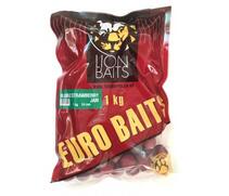 Lion Baits Бойлы растворимые серии EURO BAITS 24 мм клубничный джем - 1 кг, Вкус для группировки: клубничный джем, фото 