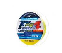 Шнур FLAGMAN PE Hybrid F4 135m FluoYellow 0.19mm. 10.0кг/22lb, Цвет: FluoYellow, Диаметр лески: 0.19 мм, Размотка: 135 м, фото 