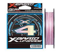 Шнур YGK X-Braid Upgrade X4 150м White Pink #0.2, 0.074мм, 4lb, 1.8кг, Расцветка: бело-розовый, Диаметр лески: 0.074 мм, Размотка: 150 м, фото 