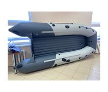 Надувная лодка Таймень RX 3700 НДНД светло-серый/графит, фото 
