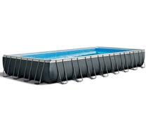 26374 Каркасный бассейн Intex Ultra Frame 975 х 488 х 132 см, фильтр-насос, лестница, тент, подстилка, фото 