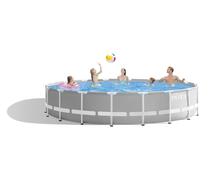 26756 Каркасный бассейн Intex Prism Frame 610 х 132 см, фильтр-насос, лестница, тент, подстилка, фото 