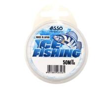 Леска монофильная зимняя ASSO ICE FISHING 50м 0,153мм прозр., Разрывная нагрузка: 2,1 кг, Диаметр лески: 0,153, Размотка: 50 м, фото 