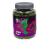 Lion Baits Пеллетс флюро дымящий "Криль" 10мм - 300гр (банка), Вкус: Криль, фото 