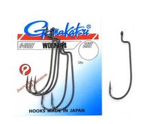 Крючки GAMAKATSU WORM 34 /0 (SPR) (BLACK) size 003, 5st, фото 