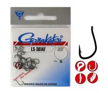 Крючки GAMAKATSU HOOK LS-3614F (BLACK) size 012,RING, 25st, фото 