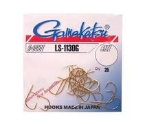 Крючки GAMAKATSU LS-1130G (GOLD) size 008, 25st, фото 