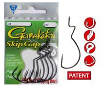 Крючки GAMAKATSU SKIP GAPE MINOR /0 size 002, 6st, Размер: 2, фото 