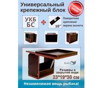 Готовый набор: Столик для лодки ПВХ + Крепление экрана эхолота 10". УКБ + столик/дверца (УКБ БС) Универсальный крепежный блок, фото 
