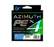 Шнур F-FISHING Azimuth PE X4 150м Dark Green 0,14мм 7,7кг/17lb, Разрывная нагрузка: 7,7 кг, Расцветка: Dark Green, Диаметр лески: 0,14 мм, Размотка: 150 м, фото 