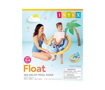 59570 Круг для плавания с сиденьем Intex Зверюшки, от 3 до 4 лет, Котик, фото 
