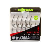 Крючок KORDA Kamakura Wide Gape №8 с бородкой, фото 