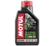 Масло Motul 3100 Gold 10W40 4T моторное, полусинтетическое для четырехтактных двигателей мотоциклов, 1 литр, фото 
