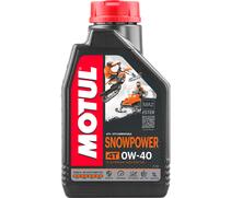 Масло Motul SNOWPOWER 4T 0W40 моторное, 100% синтетическое для четырехтактных двигателей снегоходов, 1 литр, фото 