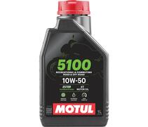 Масло Motul 5100 10W50 4T моторное, полусинтетическое для четырехтактных двигателей мотоциклов, 4 литра, фото 