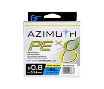 Шнур F-FISHING Azimuth PE X8 150м Fluo Yellow 0,14мм 5,9кг/13lb, Разрывная нагрузка: 5,9 кг, Расцветка: Fluo Yellow, Диаметр лески: 0,14 мм, Размотка: 150 м, фото 