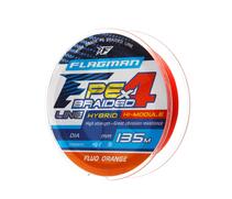 Шнур Flagman PE Hybrid F4 FluoOrange 135м 0.06мм, фото 