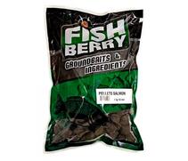 FishBerry Пеллетс карповый (лосось, цв. -темный) 18мм - 1 кг, Вкус: лосось, Вид рыбы: Карп, Диаметр (мм): 18, фото 
