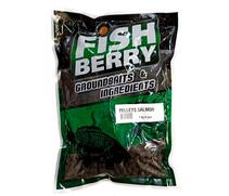 FishBerry Пеллетс карповый (лосось, цв. -темный) 8мм - 1 кг, Вкус: лосось, Вид рыбы: Карп, Диаметр (мм): 8, фото 