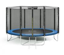 Батут Atlas Sport 374 см (12ft) BASIC с лестницей BLUE, Цвет: синий, Диаметр батута: 374 см (12 ft), фото 