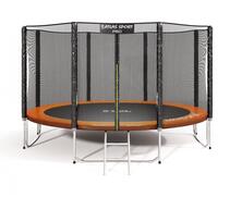 Батут Atlas Sport 374 см (12ft) PRO (усиленные опоры) ORANGE, Цвет: оранжевый, Диаметр батута: 374 см (12 ft), фото 