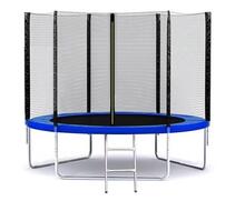 Батут FunFit 252 см (8ft) с лестницей BLUE, Цвет: синий, Диаметр батута: 252 см (8 ft), фото 