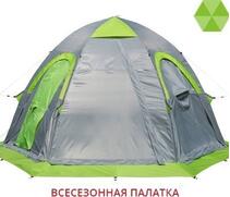 Универсальная палатка Лотос 5У Шторм (Серо-салатовый), Цвет: Серо-салатовый, Вместимость (чел): 4, Кол-во граней: 6, фото 