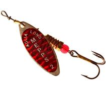 Блесна Mepps Aglia Long Redbo 2 AG серебро/красн.наклейка 7g    (D49), Цвет: Red/Silver (Красная/Серебро), Вес блесны (г): 7, фото 