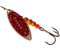 Блесна Mepps Aglia Long Redbo 3 AG серебро/красн.наклейка 11,5g    (E44), Цвет: Red/Silver (Красная/Серебро), Вес блесны (г): 11.5, фото 