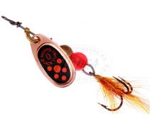 Блесна вращающаяся MEPPS COMET BLACK FURY MOUCH Orange Copper 0 (2 г), Цвет: Медь/Красная, Вес блесны (г): 2, фото 