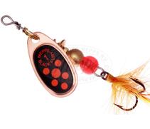 Блесна вращающаяся MEPPS COMET BLACK FURY MOUCH Orange Copper 1 (3,5 г), Цвет: Медь/Красная, Вес блесны (г): 3,5, фото 