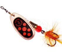 Блесна вращающаяся MEPPS COMET BLACK FURY MOUCH Orange Copper 2 (4,5 г), Цвет: Медь/Красная, Вес блесны (г): 4,5, фото 