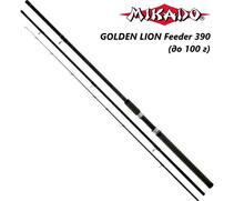 Удилище фидерное Mikado GOLDEN LION Feeder 390 (до 100 г), фото 