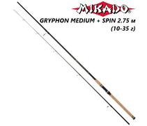 Спиннинговое удилище Mikado GRYPHON MEDIUM + SPIN 275 (10-35 г), фото 