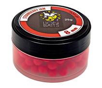 Lion Baits Бойл (pop-up) Strawberry Jam 8 мм - 25 г, Вкус для группировки: STRAWBERRY JAM, Вид рыбы: карп и амур, Диаметр (мм): 8, фото 