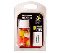 Lion Baits (Pop-up) Кукуруза искусственная плавающая  (Flavoured Corn) в дипе "Ананас", Вкус: ананас, фото 