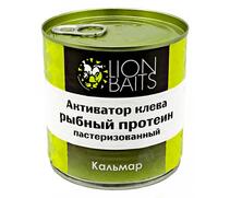 Lion Baits Активатор клева "Рыбный протеин" пастеризованный "КАЛЬМАР" - 430 мл, Вкус: кальмар, фото 