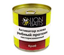 Lion Baits Активатор клева "Рыбный протеин" пастеризованный "КРАБ" - 430 мл, Вкус: краб, фото 