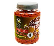 Lion Baits Пеллетс карповый Carp pellets Тутти Фрутти 6 мм - 300 гр, Вкус: Тутти Фрутти, Вид рыбы: карп, сазан, амур, Диаметр (мм): 6 мм, фото 