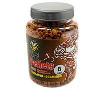 Lion Baits Пеллетс карповый Carp pellets Кальмар-осьминог 6 мм - 300 гр, Вкус: Кальмар-осьминог, Вид рыбы: карп, сазан, амур, Диаметр (мм): 6 мм, фото 