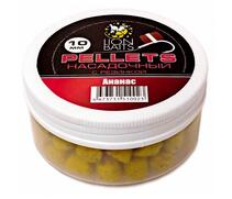 Lion Baits Пеллетс насадочный с резинкой "Ананас" - 10 мм, Вкус: ананас, Диаметр (мм): 10 мм, фото 