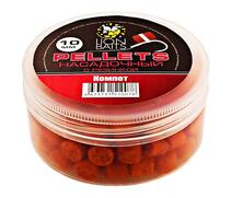 Lion Baits Пеллетс насадочный с резинкой "Компот" - 10 мм, Вкус: Компот, Диаметр (мм): 10 мм, фото 