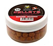 Lion Baits Пеллетс насадочный с резинкой "Кальмар-Осьминог" - 10 мм, Вкус: Кальмар-осьминог, Диаметр (мм): 10 мм, фото 