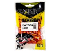LION BAITS Кукуруза насадочная "Наживка" натуральная "Слива" 50гр, фото 